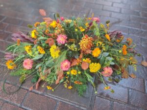 Autumnal Double ended coffin Spray