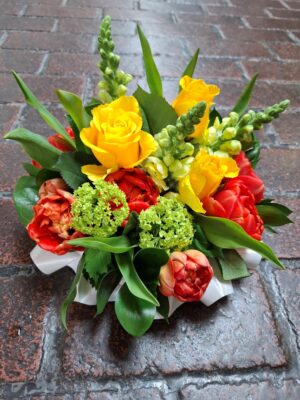 Tulip and Rose Posy.